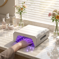 Lampe à ongles portable sans fil 80 LED UV/LED à double source lumineuse pour séchage rapide