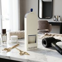 Boîte d'emballage de luxe personnalisée pour extensions capillaires, écologique, irrégulière, faite à la main, en carton rigide avec tiroir, fenêtre et gaufrage UV pour cheveux