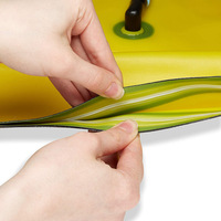 Bouée de sécurité flottante gonflable 2-en-1 personnalisée en PVC avec sac étanche à fermeture à boucle