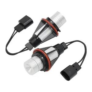 Hata ücretsiz LED melek gözler işaretleyici sis işık ampul DRL lamba 12V 6W beyaz mavi kırmızı BMW için e39 E60 E61 E63 E83 E87 X5 M5