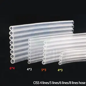 CISS 4 Lines Solvent Inkjet Printer Filter Pipe CISS Ink Tank System Soft Hose CISS 4/5/6/8 Ink lines Tube