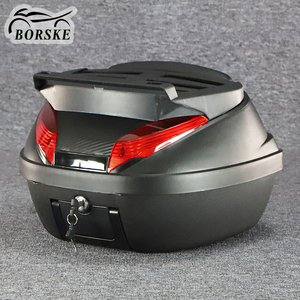 Borske Wholesale Custom Scooter Luggage Trunk Storage Rear Box Motorbike Top Lock Case PP Plastic Motorcycle Tail Box