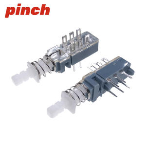 Interruptor de botón con bloqueo automático Pinch A03 de 6 pines, 1NO1NC, 250V, IP40, de plástico, para encendido de decodificador - Product Image 3