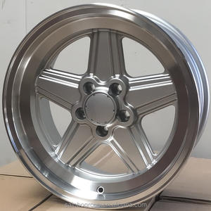 F615526 16x8 16x9 17x8 17x9 17x10 5x112 Jantes en aluminium argentées à lèvres usinées Sainbo Old School Classic, jantes en alliage pour voiture - Product Image 3