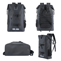 Sac à dos unisexe imperméable en PVC 30L pour activités de plein air, randonnée, alpinisme, natation, rafting, cyclisme, camping