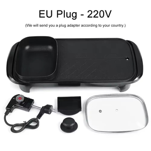Poêle multifonctionnelle antiadhésive pour barbecue, nouveau modèle, grill électrique, poêle à kebab, barbecue - Product Image 5