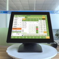 Système de point de vente tout-en-un avec écran tactile de 15 pouces, multi-OS (Linux/Android/Windows), usine OEM/ODM