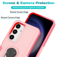 Pour Samsung S24 Plus coque de téléphone de Protection étanche pour Galaxy S23 Ultra S22 S21Anti-drop étui de support de bague de doigt rotatif