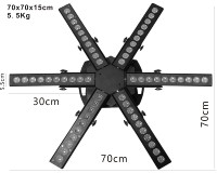 Barre de lumière LED professionnelle Chameleon Matrix RGBW à faisceau mobile avec mode de contrôle DMX512 pour l'éclairage de scène