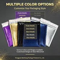Enveloppe à bulles aluminisée personnalisée, résistante aux chocs et imperméable, pour accessoires et vêtements, e-commerce