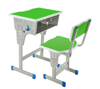 Table de collège élémentaire Mobilier de salle de classe Étudiant Étude Bureau et chaise réglables