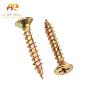 Grande Sconto Viti Gialle per Legno e Truciolato, Testa Piatta Phillips, Viti per Agglomerato e Legno - Product Image 1