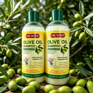 Champú hidratante con proteínas de aceite de oliva al por mayor, limpieza profunda para cabello seco y dañado, crea tu propia etiqueta personalizada - Product Image 2