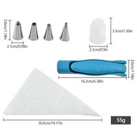 Nouveaux outils de cuisson sac à pâtisserie embouts de buse Fondant pâtisserie bricolage accessoires gâteau décoration stylo trousse à outils pâtisserie glaçage stylo Kit de tuyauterie