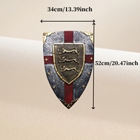 Escudo de Espuma de Poliuretano de 20.47'' con Tres Leones Cruzados, Ligero y Flexible, Venta al por Mayor de Fábrica, Personalizado, OEM, Accesorio de Escudo