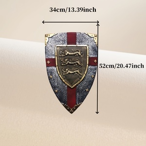 Escudo de Espuma de Poliuretano de 20.47'' con <span class=keywords><strong>Tres</strong></span> Leones Cruzados, Ligero y Flexible, Venta al por Mayor de Fábrica, Personalizado, OEM, Accesorio de Escudo - Product Image 2
