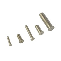 ISO13918 Capacitor Discharge Stainless Steel Weld Stud Class 4.8 & 6.8 Plain Finish Flat Head Standard Thread Metric & Inch