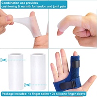 Attelle de doigt de déclenchement d'attelle de doigt pour la douleur d'arthrite de doigt de Pinky d'anneau moyen d'index, blessure de Tendon, doigt cassé de maillet