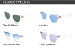 Transparent Petit Rond PC Lunettes De Soleil Teinte Couleur UV400 <span class=keywords><strong>Lentille</strong></span> Hommes <span class=keywords><strong>Marque</strong></span> Conception pour Femmes Hommes Conduite Nuances - Product Image 6