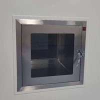 Nouvel équipement de purification d'air à flux laminaire de laboratoire, lampe de stérilisation, armoire de désinfection, fenêtre de transfert en acier inoxydable