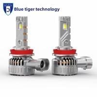 Phare LED de voiture 130W H7, phare LED à double faisceau haute puissance, lampe avant haute luminosité