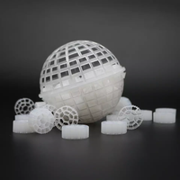 Média d'Emballage Biologique ZY Suspension 100mm PP/PE Vierge Bio Ball MBBR Filtre pour Station d'Épuration des Eaux Usées
