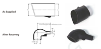 Pièces moulées thermorétractables de fabrication professionnelle avec manchon de doigt thermorétractable thermofusible de colle pour l'isolation de câble