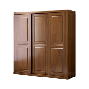 Armario con Puertas Corredizas Hengke, Mueble de Madera Sólida para Dormitorio, Armario de Almacenamiento Ensamblado - Product Image 4