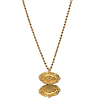 Collier pendentif œil géométrique irrégulier en laiton plaqué or 18 carats, style rétro vintage européen et américain, unique et tendance
