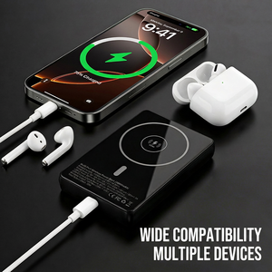 Batterie externe magnétique sans fil Qi2 10000mAh 25W PD30W à charge rapide pour téléphone, montre et écouteurs, batterie semi-solide - Product Image 4
