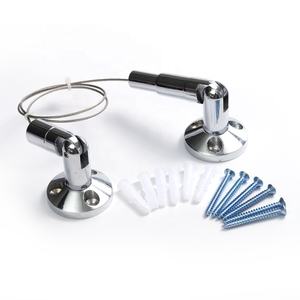 벽-벽 황동 케이블 디스플레이 시스템 와인 플로팅 랙 - Product Image 1