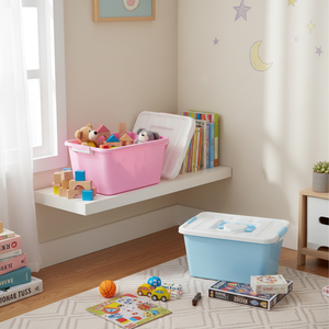 CASAMAX WL AM-7709-3 Scatola di Stoccaggio Multifunzione Classica in Plastica con Coperchio - 29x18.5x16.5cm Prodotta in Cina - Product Image 3