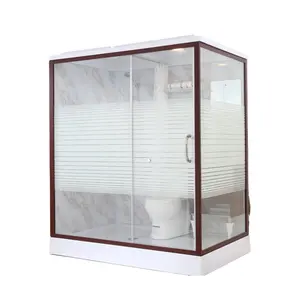 XNCP Projeto de hotel chuveiro de vidro com ventilador curvo porta deslizante chuveiro banheiro banheiro