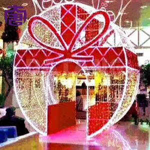 Luces decorativas 3D impermeables IP65 para cajas de regalo, para mercados navideños al aire libre, plazas de festivales y exhibiciones nocturnas festivas. - Product Image 2