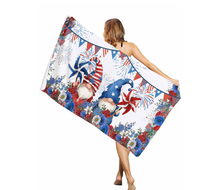 Serviette de plage en microfibre surdimensionnée, motif drapeau 250e anniversaire, séchage rapide, résistante au sable, légère et très absorbante – Vente en gros