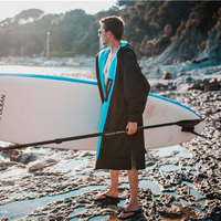 Robe de plage et de surf imperméable et à séchage rapide, personnalisée, en matériaux recyclés, écologique, pour adultes et enfants