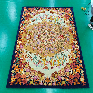 Handgetuft Hypebeast Flower Area Tapijt Textuur Stijlvol Vintage Design Nz Wollen Bamboe Zijde Turkse Persia Woonkamer Tapijt - Product Image 6
