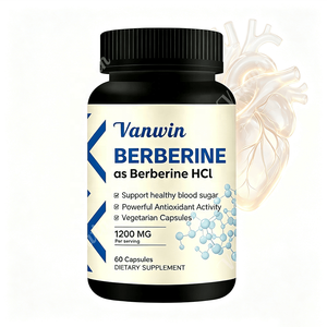 RTS Berberine HCl 1200mg Capsules végétales pour un métabolisme sain et le soutien du glucose, végétalien, <span class=keywords><strong>sans</strong></span> OGM, certifié GMP, 60 unités - Product Image 3