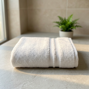<b>White</b> 100% Cotton Absorbent <b>Towel</b> Rectangle Stripe Woven Adult Home Use 14X21 - Product Image 4