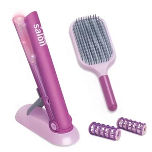 Plancha de pelo <span class=keywords><strong>con</strong></span> sonido ligero <span class=keywords><strong>para</strong></span> juego de simulación a pilas, peine de peluquería, equipo de salón, juego de maquillaje <span class=keywords><strong>para</strong></span> <span class=keywords><strong>niñas</strong></span>, juego de juguetes <span class=keywords><strong>para</strong></span> niños - Product Image 2