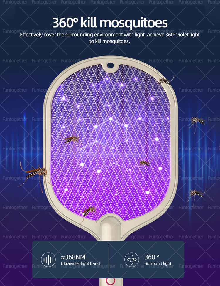 Household fly pest electric killer zapper with led light rechargeable racket eletrica mosquito