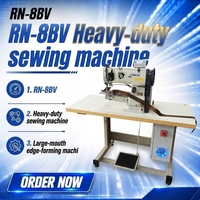 Machine à coudre tubulaire à point noué simple RN-8BV - Type de pied de table, adaptée pour la couture de cuir triple couche à usage intensif