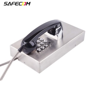 Téléphone VoIP robuste et anti-vandalisme Safecom avec combiné pour prisons, fabricant de téléphones VoIP pour établissements correctionnels - Product Image 2