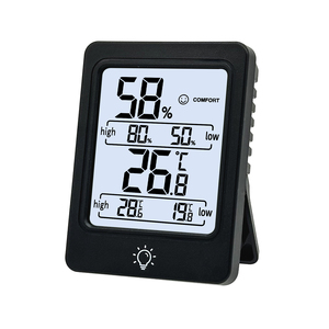 Termohigrómetro digital de tamaño mini, medidor de temperatura y humedad, con luz trasera e imán, de tamaño mini, con <span class=keywords><strong>2</strong></span> unidades - Product Image 2