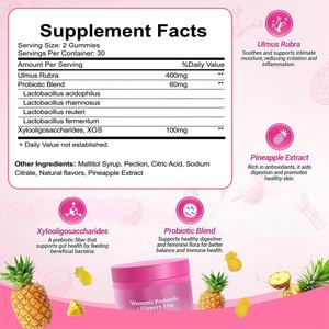 Oem/odm להתאמה אישית גומות פרוביוטיקה נקבה עם ויטמין & פרוביוטיקה תוסף נשים ph's gummies - Product Image 3