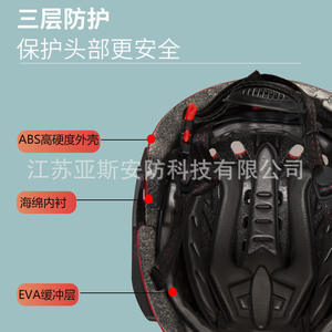 Casque de sauvetage pour pompiers Yasyan F2, rouge, en fibre de verre, durable, protection d'urgence - Product Image 4