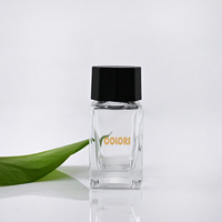 Logo personnalisé en gros 18 ml carré vide clair verre stylo bouteille d'encre stylo plume bouteille d'encre avec bouchon