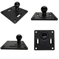 Adaptateur à boule carrée 2.95 ''VESA 75x75 plaque avec support à bille 1" pour bras à double prise/GPS/tablette/machines agricoles