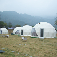 Dôme géodésique de luxe de 6 m en tissu PVC transparent, tente igloo pour fêtes en plein air, jardin, sports - Double couche avec structure en acier