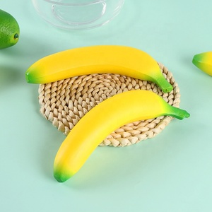 Kleine PU-Bananen-Quetschspielzeuge Weiche Frucht-Stressabbau-Spielzeuge für Großhandelsgeschenke - Product Image 4